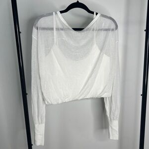 Express Sheer Lightweight Sweater Top